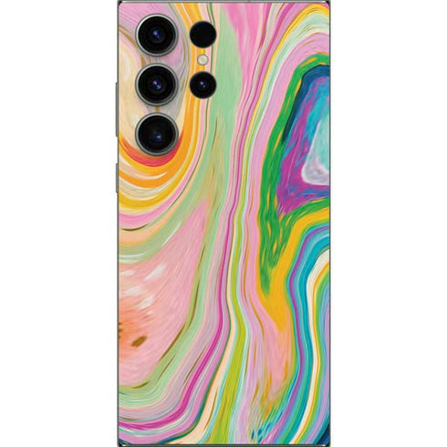 Rainbow Marble by Etta Vee Galaxy S25 Ultra Skin